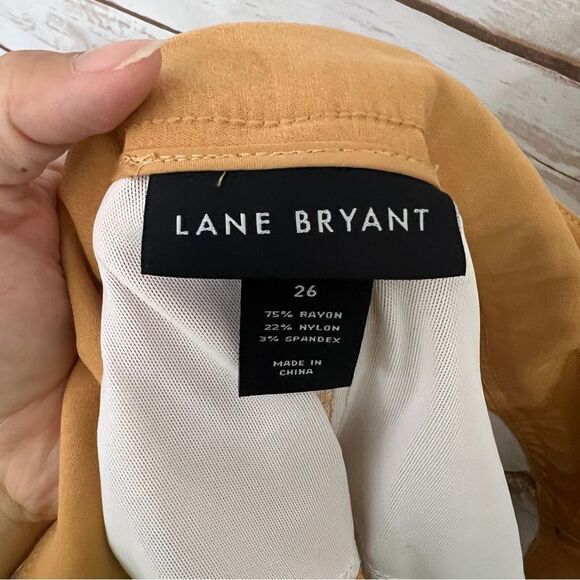 Lane Bryant Caramel Brown Bootcut Wide Leg Trouser Career Pants NWT - Picture 6 of 6